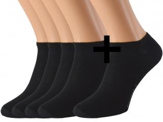 Kotníkové ponožky KRAOBI 5 párů KUKS Barva: Černé, Velikost: EUR 43-46 (UK 9-11)