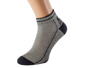 Kotníkové zdravotní ponožky EMIL KUKS Barva: Světle šedé, Velikost: EUR 36-38 (UK 4-5)
