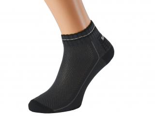 Kotníkové zdravotní ponožky EMIL KUKS Barva: Tmavě šedé, Velikost: EUR 36-38 (UK 4-5)