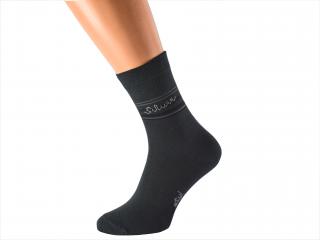 Ponožky se stříbrem proti pocení SILVER KUKS Barva: Tmavě šedé, Velikost: EUR 39-41 (UK 6-7)
