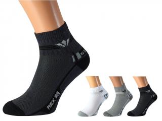 Pracovní ponožky se stříbrem KRASITO Barva: Bílá se světle šedým, Velikost: EUR 41-42 (UK 7-8)