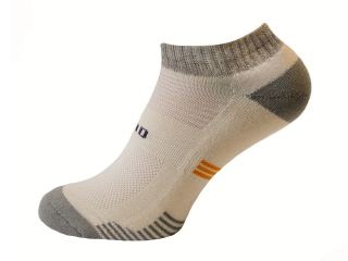 Sportovní ponožky KRALEV Barva: Krémová I šedá pata, Velikost: EUR 23-37 (UK 2-3)