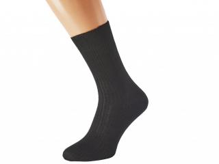 Zdravotní merino ponožky bez lemu LUKÁŠ KUKS Barva: Černé, Velikost: EUR 46-48 (UK 11-12)