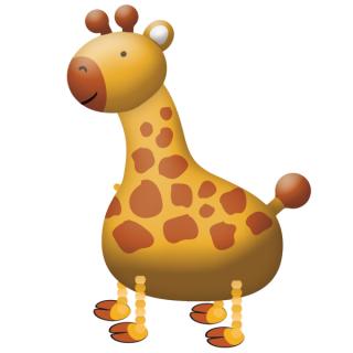 Chodící balónek žirafa