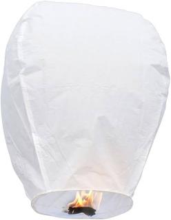 Lampion štěstí velký bílý