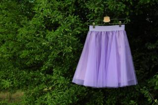 Tylová tutu sukně lilá UNI