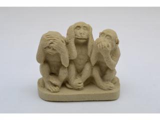 Opice - kamenná socha z pískovce