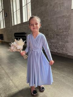 Detské šaty JULIETTE Light Blue VELIKOST: 3-5 let