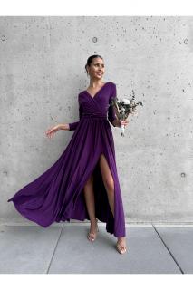 Šaty JULIETTE CLASSIC purpurové VELIKOST: M/L