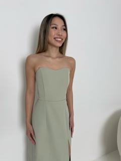 Šaty RITA MIDI sage green VELIKOST: L
