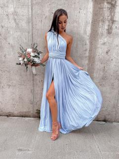 Vázací šaty VIVIEN CLASSIC světle modré VELIKOST: UNI (XS-L)