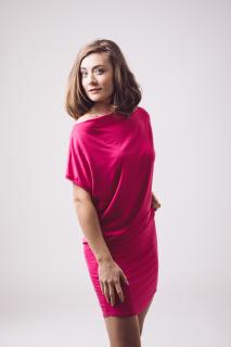 Rosmarina šaty krátký rukáv pink Velikost: 36/S
