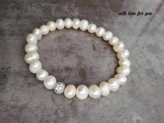 říční perly velký: 18,5 - 19,5 cm