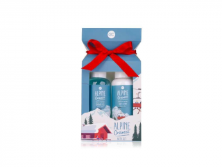 Accentra - ALPINE COZINESS koupelový set s mašlí  Sprchový gel 100ml + Tělové mléko 100ml