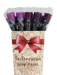 Accentra - Mýdlová růže na stonku  Mýdlová růže na stonku 1x4g Barva: Tmavě fialová