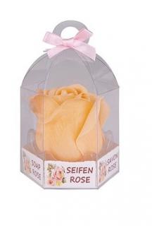 Accentra - Mýdlový květ oranžové růže v dárkovém boxu  Mýdlový květ růže 5 g