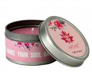 Arôme - Fall in love  Vonná svíčka v plechovce 60 g