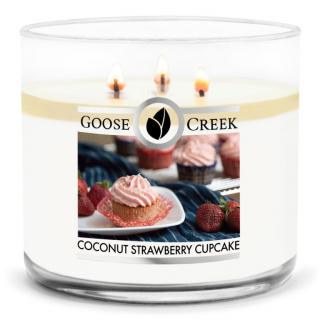 Goose Creek -  Kokosovo - jahodový košíček  Aromatická svíčka ve skle 411 g