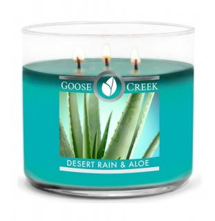 Goose Creek -  Pouštní déšť a Aloe  Aromatická svíčka ve skle 411 g