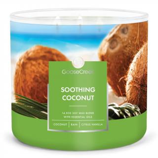 Goose Creek -  Uklidňující kokos  Aromatická svíčka ve skle 411 g