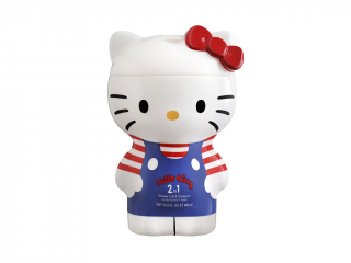 HELLO KITTY 2D - sprchový gel a šampón 2v1  Sprchový gel a šampón - 400 ml