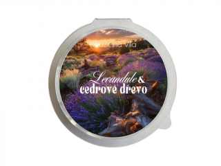 Kouzelná Víla - LEVANDULE A CEDROVÉ DŘEVO  Sójový vonný vosk do aromalampy 20g