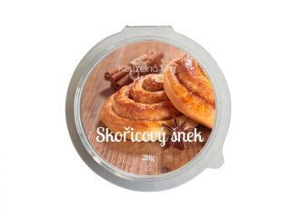Kouzelná Víla - SKOŘICOVÝ ŠNEK  Sójový vonný vosk do aromalampy 20g
