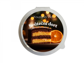Kouzelná Víla - SVÁTEČNÍ DORT  Sójový vonný vosk do aromalampy 20g