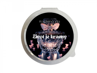 Kouzelná Víla - ŽIVOT JE KRÁSNÝ  Sójový vonný vosk do aromalampy 20g