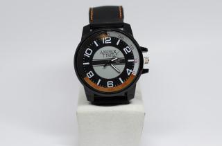 AMBER TIME silikonové hodinky - pánské Černá