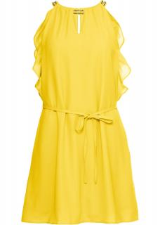 BODYFLIRT letní šaty Žlutá, XL, 50
