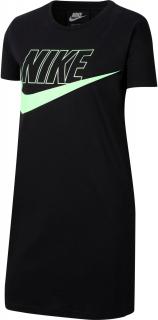 NIKE »Nike Sportswear« bavlněné šaty Černá, 158/164