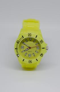 Silikonové hodinky - unisex Žlutá
