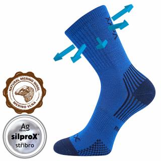 Merino ponožky Optimalik modré - 3páry Velikost: 30-34