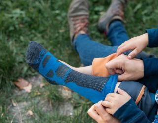 Zimní merino podkolenky Voxx Etrexík modré Velikost: 35-38
