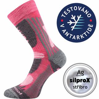 Zimní MERINO ponožky Voxx Vision růžové Velikost: 20-24