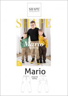 PAPÍROVÝ STŘIH - chlapecké kalhoty MARIO vel. 92 - 176
