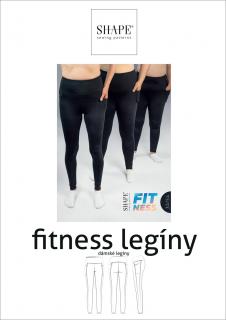 PAPÍROVÝ STŘIH - dámské FITNESS legíny vel. 32 - 54