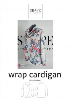 PAPÍROVÝ STŘIH - dámský cardigan WRAP vel. 34 - 50