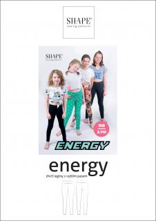 PAPÍROVÝ STŘIH - dívčí legíny ENERGY vel. 92 - 170