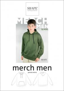 PAPÍROVÝ STŘIH - pánská volná mikina MERCH MEN vel.: S - 4XL