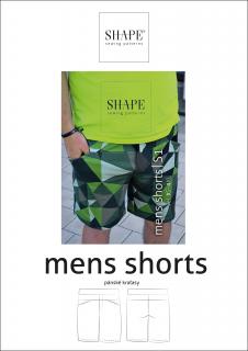 PAPÍROVÝ STŘIH - pánské kraťasy MENS SHORTS vel. XS-4XL