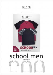 PAPÍROVÝ STŘIH - pánské triko SCHOOL MEN vel.: XS - 4XL