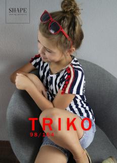 STŘIH - dívčí triko vel.: 98 - 164