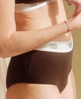 Cache Coeur Kalhotky po porodu/Menstruační Bodyguard černé Velikost: L