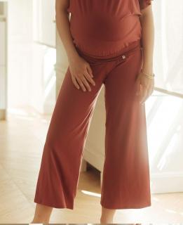 Cache Coeur Origin 7/8 Těhotenské kalhoty terakota Velikost: L