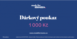 Dárkový poukaz 1 000 Kč Poukaz: Tištěný
