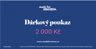 Dárkový poukaz 2 000 Kč Poukaz: Tištěný