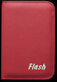 WALES s výšivkou textu barva: červená, Branding: výšivka, Typ písma: Flash