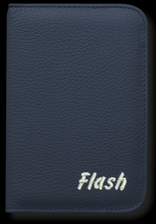 WALES s výšivkou textu barva: tmavě modrá, Branding: výšivka, Typ písma: Flash